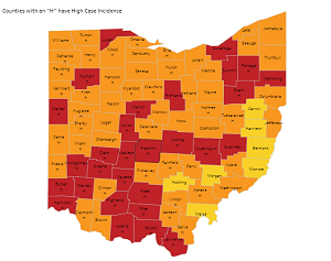 Ohio Up to 29 Red Counties, Cases Break Another Record | wtuz.com
