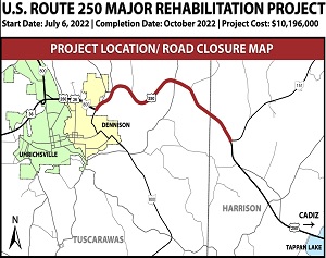 Major Route 250 Rehab Project Starts Wednesday