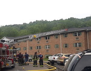 Fire at Jaycee Apartments