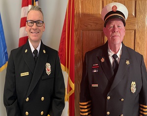 Current and Previous Fire Chiefs Receive Recognition