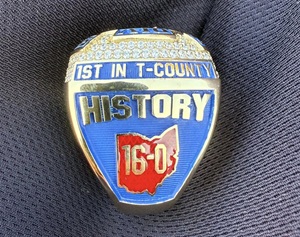 Indian Valley Braves Receive Rings for 16-0 Championship