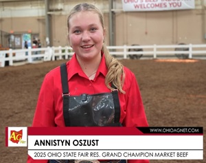 Tuscarawas County 4-Her Reserve Grand Champ at Ohio State Fair