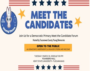 Meet the Candidates March 31st Event at 7pm
