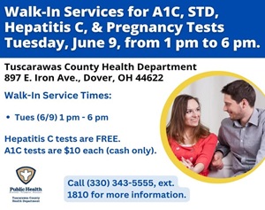 TCHD Hosting Walk-In Health Event