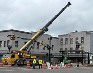 Downtown Square Work Happening in New Philadelphia