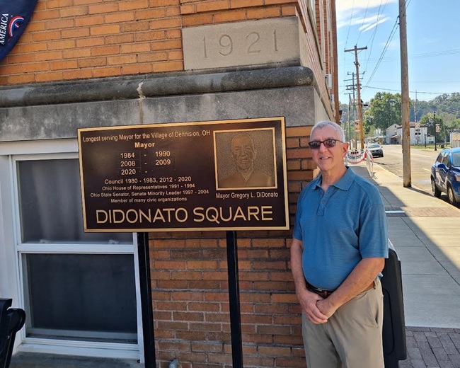 DiDonato Recognized for Years of Service to Dennison, State of Ohio